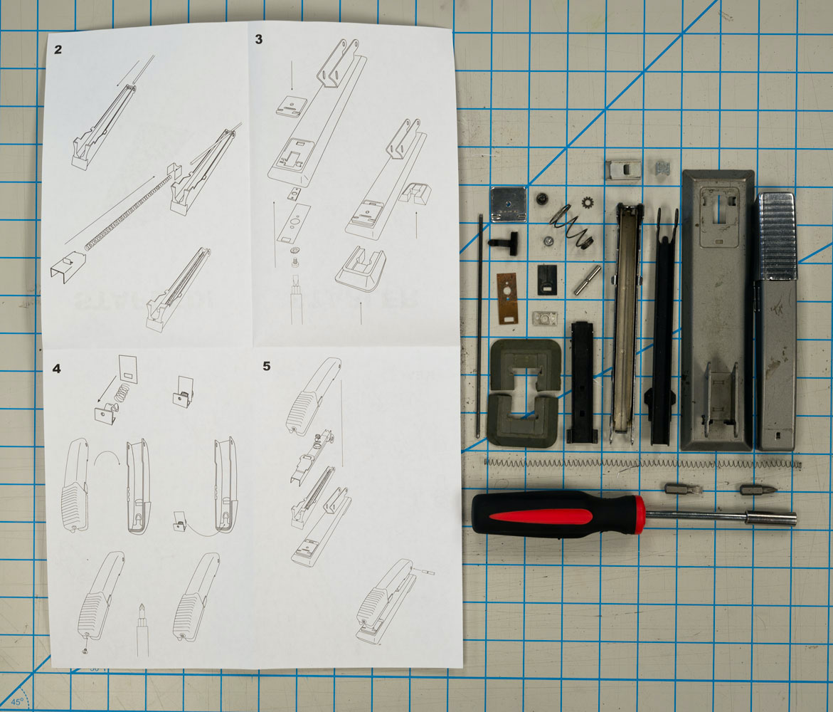 open instructions with components